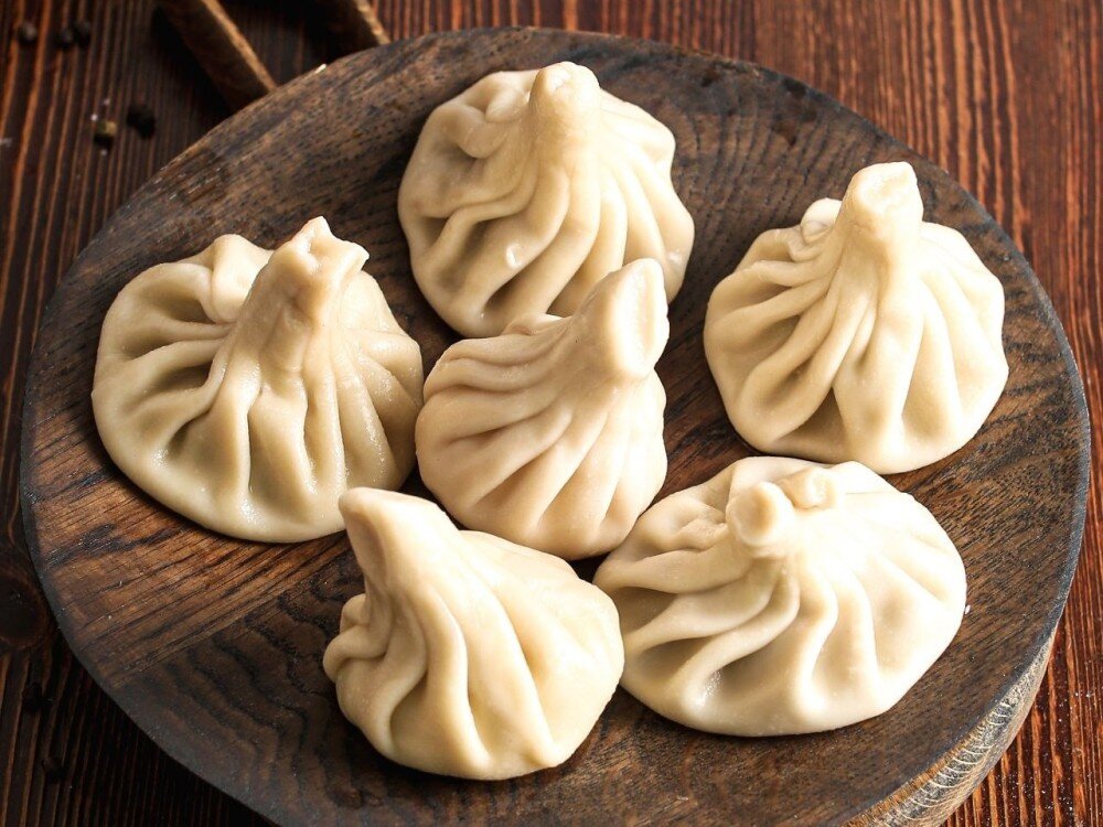 Хинкали с картофелем и грибами