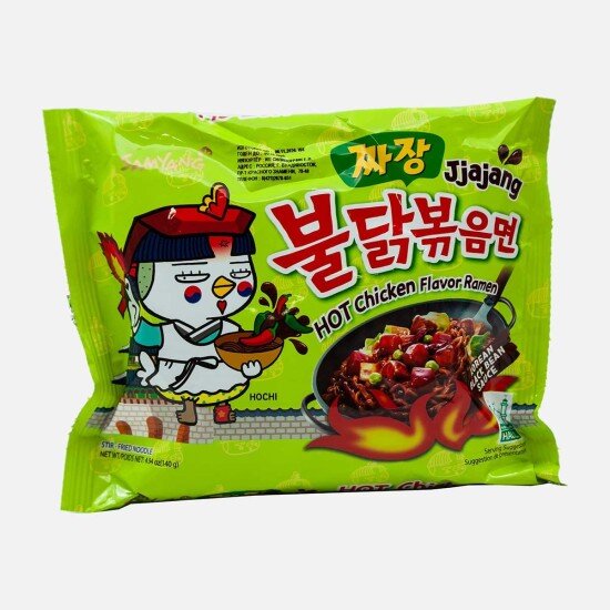 Лапша Самянг с курицей в бобовом соусе Чаджан