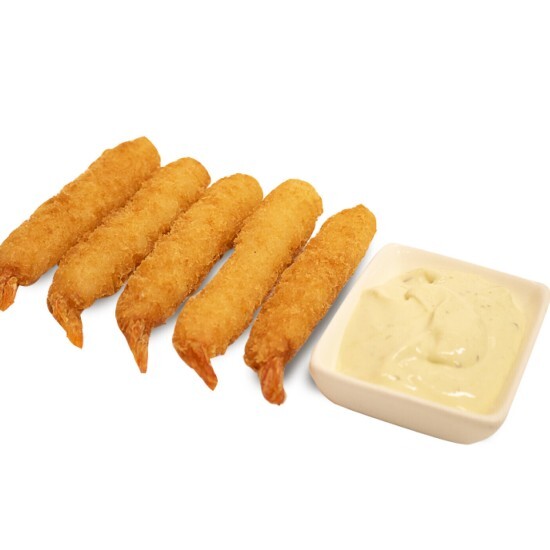 Креветки Торпеда с соусом васаби