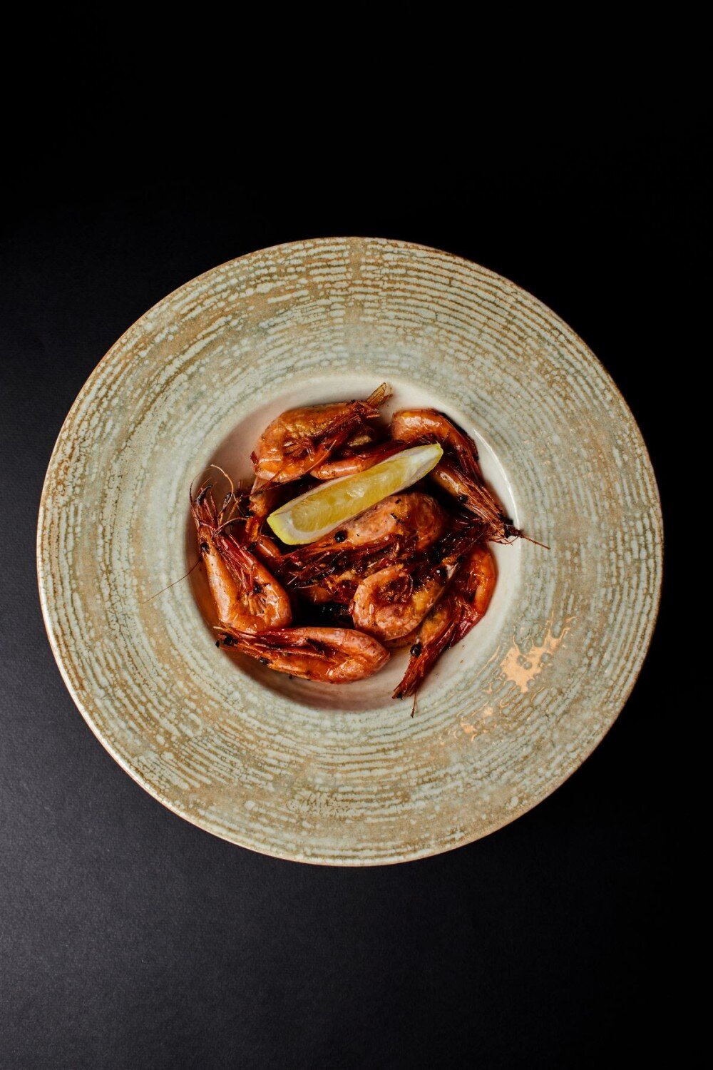 Креветки жареные /