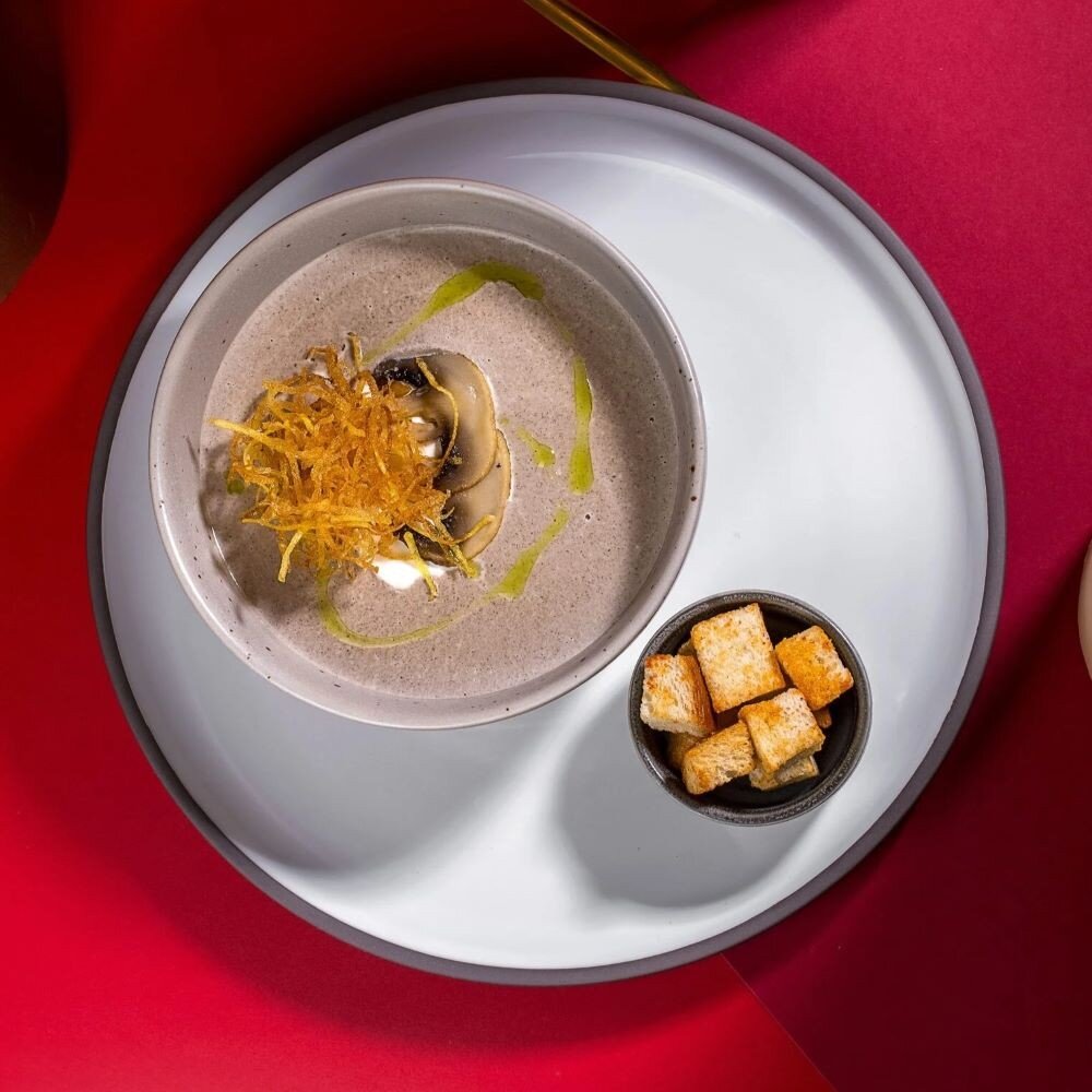 Суп-крем грибной