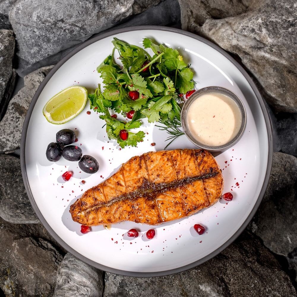 Стейк лосось