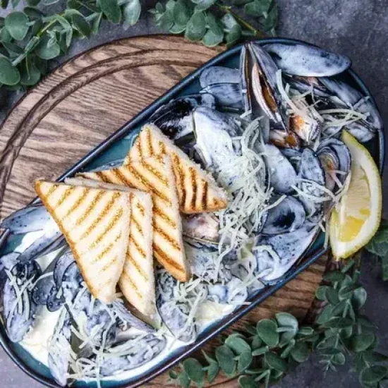 МИДИИ В СЛИВОЧНОМ СОУСЕ