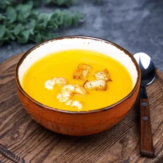 КРЕМ-СУП ТЫКВЕННЫЙ С КРЕВЕТКАМИ