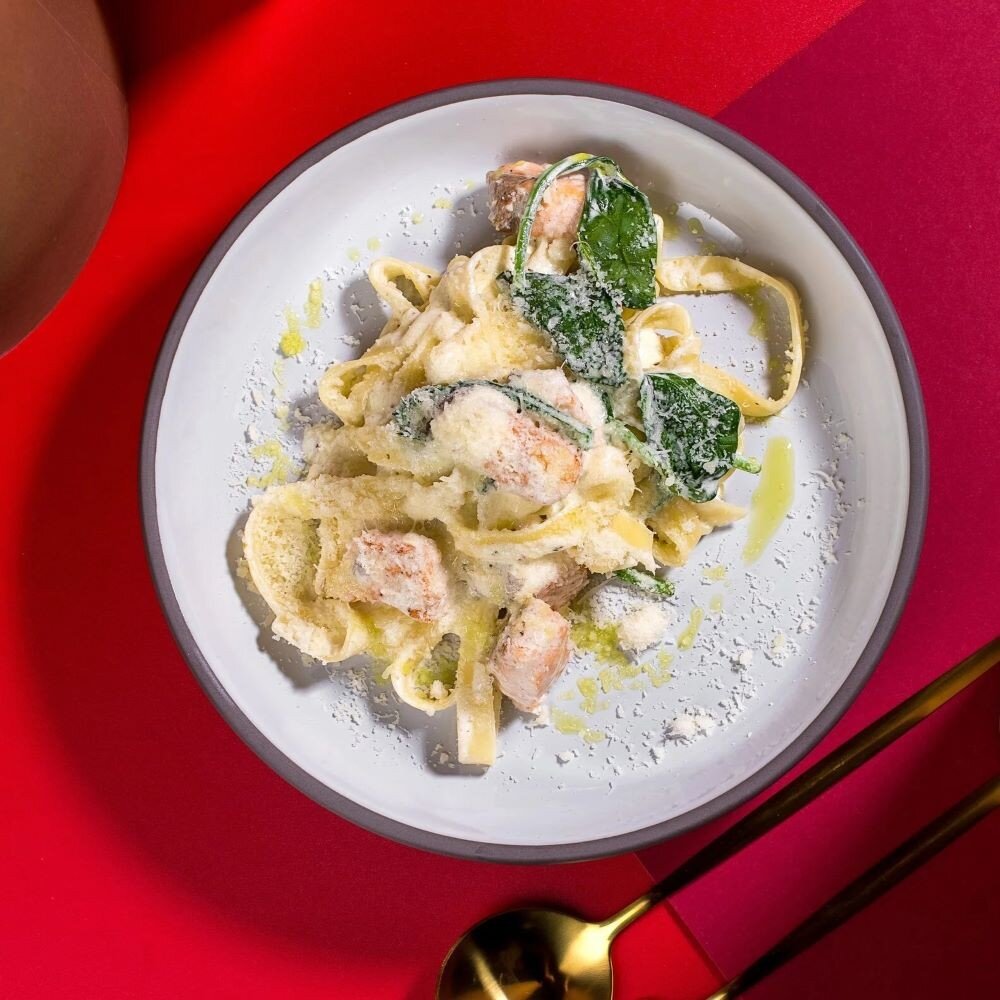 Паста с лососем