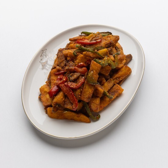 Ломтики баклажана с сычуанским перцем