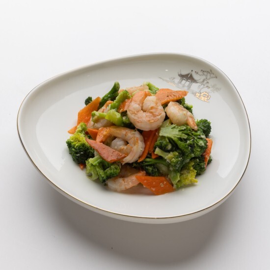 Брокколи с креветками