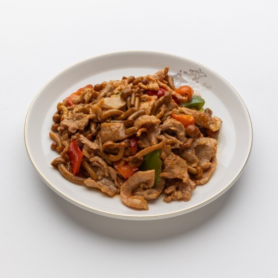 Говядина с вешенками