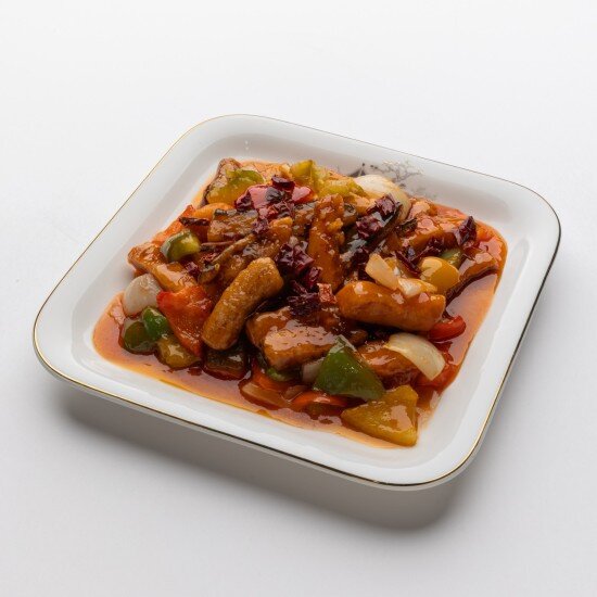 Кета в остром соусе