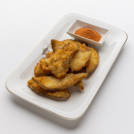 Палтус в сухарях