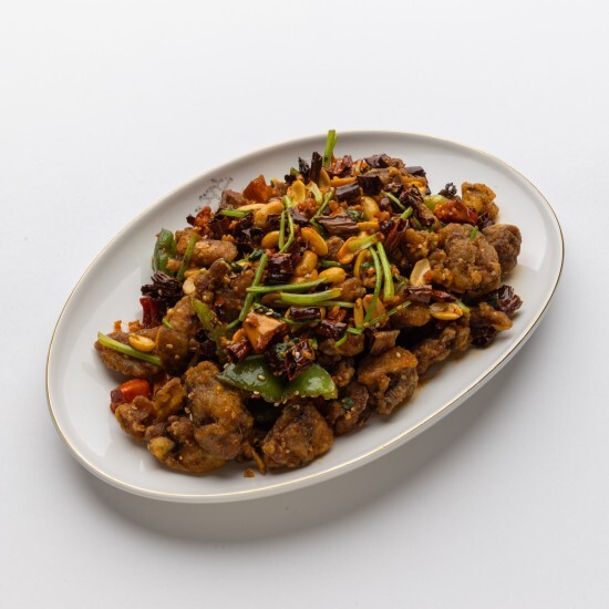 Говядина сухожареная с побегами