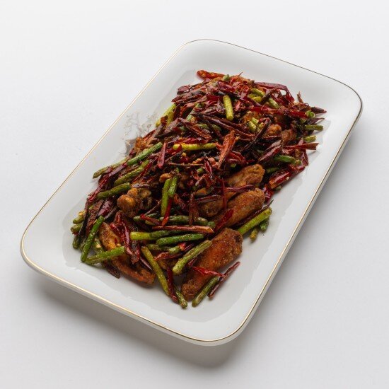 Куриные крылья с острым перцем