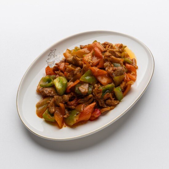 Свинина с зеленым перцем