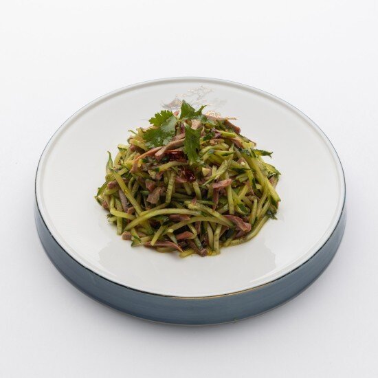 Салат Говяжий язык с огурцом