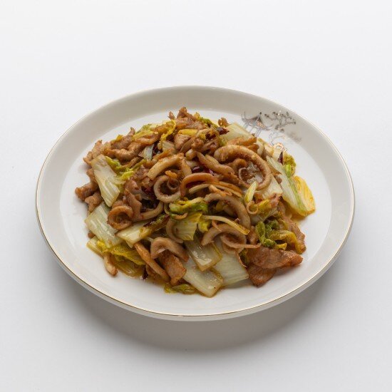 Морепродукты со свининой