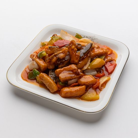 Минтай в кисло-сладком соусе