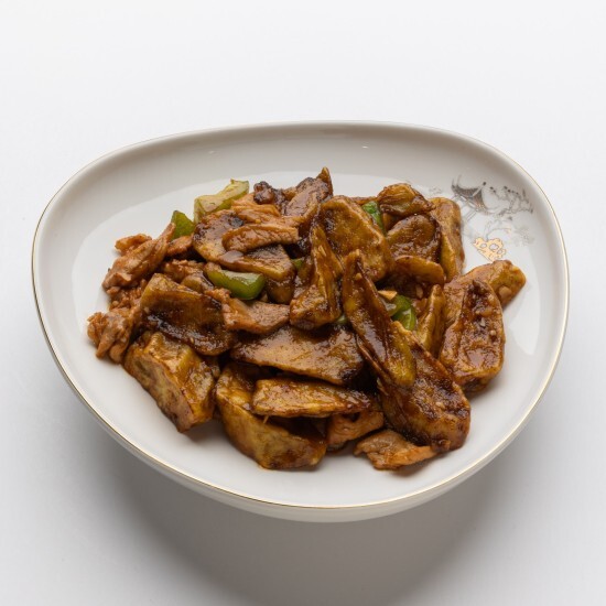 Баклажан с зеленым перцем