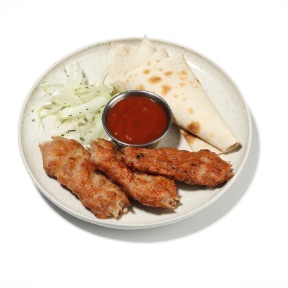 Люля куриный с ветчиной