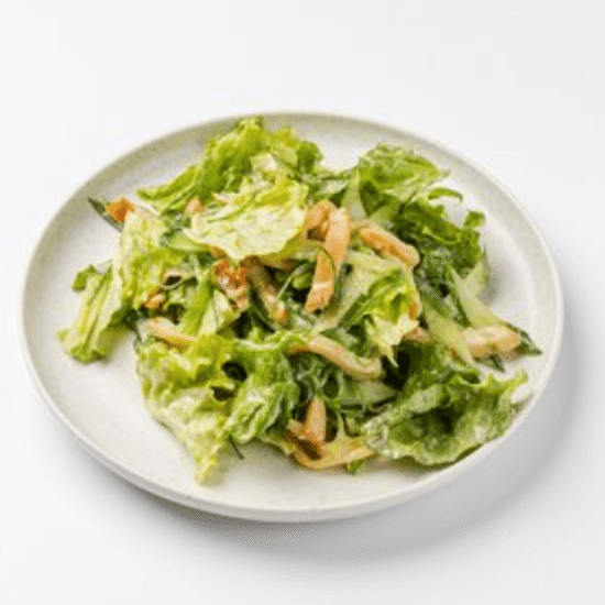 Салат с кальмаром, огурцом и гамадари