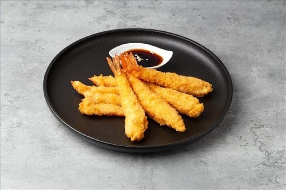 Тигровые креветки в кляре