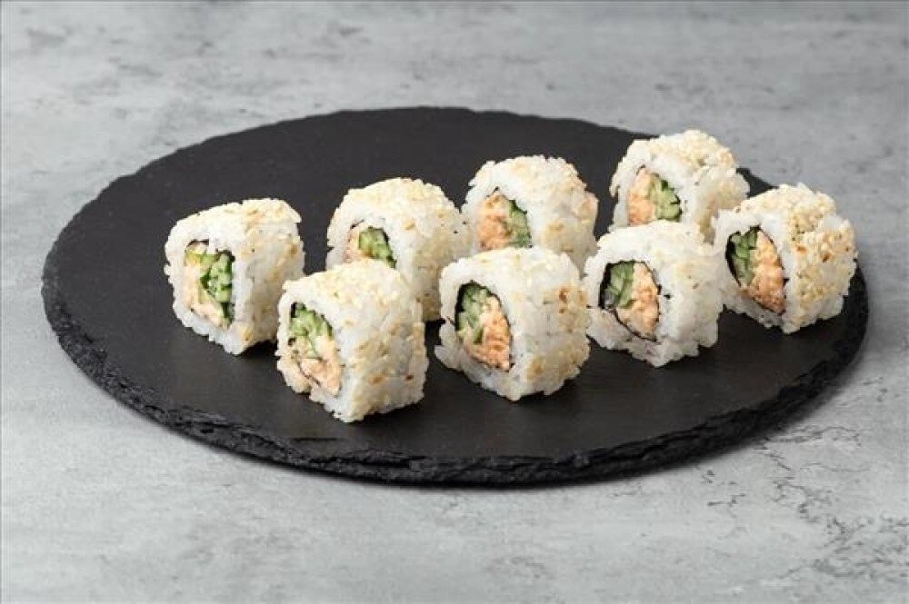 Острый ролл с крабом