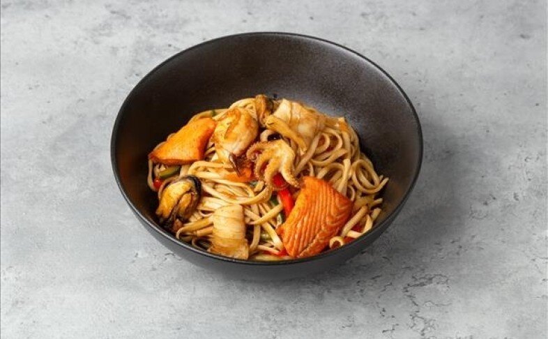 Удон с морепродуктами