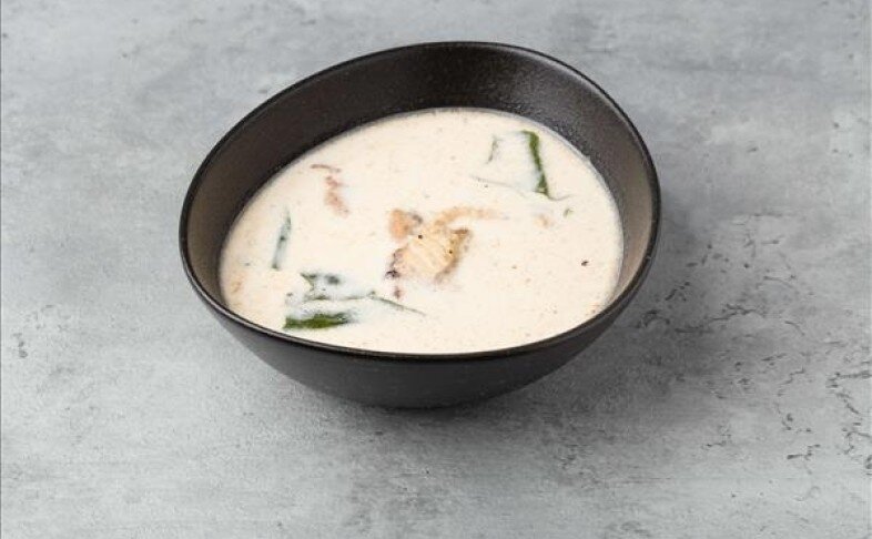 Сливочный суп с угрём