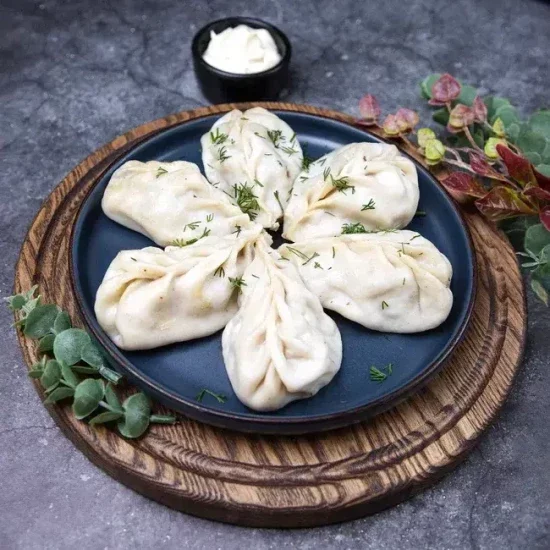 МАНТЫ С КУРИЦЕЙ 6 ШТ.