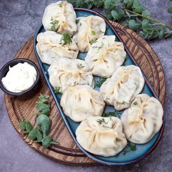 МАНТЫ С КУРИЦЕЙ 9 ШТ.