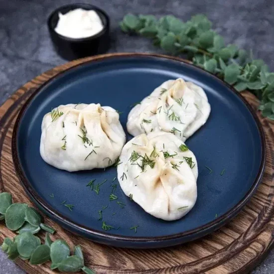 МАНТЫ С КУРИЦЕЙ 3 ШТ