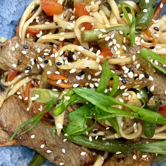 Лапша удон говядина