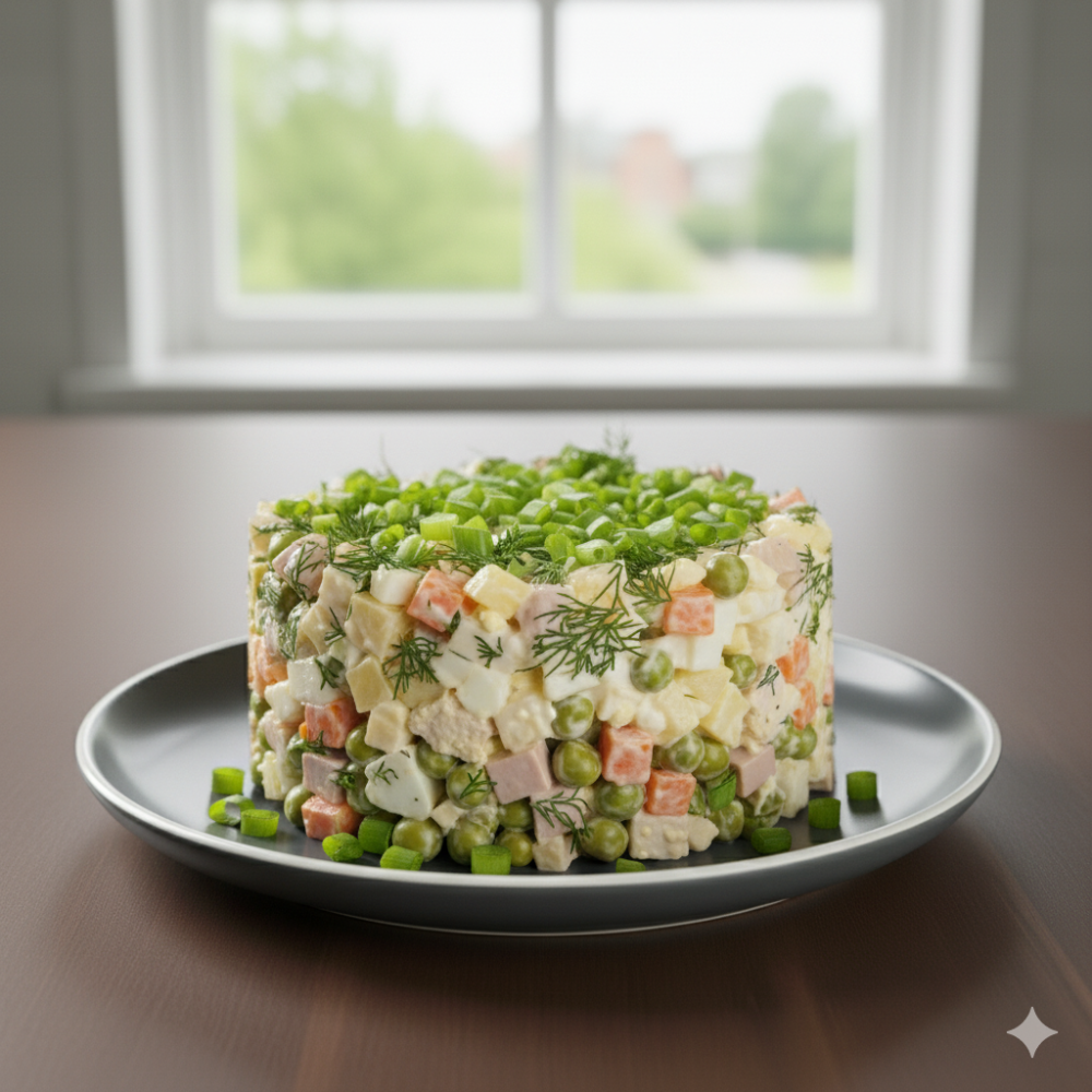 Оливье три вида мяса 1кг