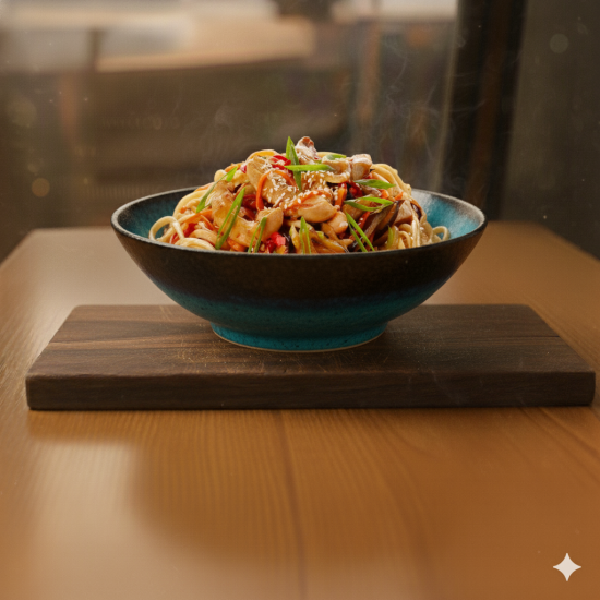 Лапша удон с курицей