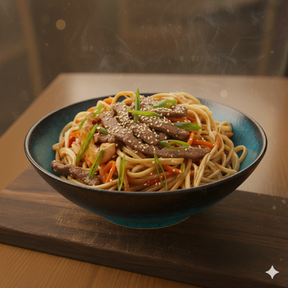 Лапша удон говядина