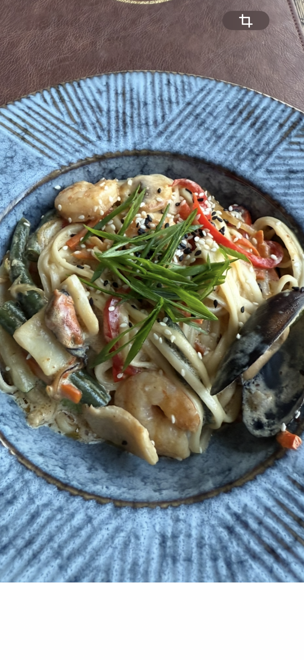 Лапша удон с морепродуктами