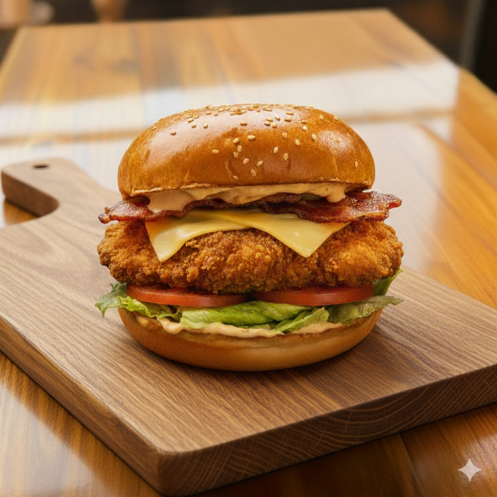 Фиш бургер из лосося