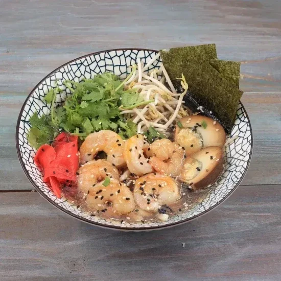 Мисо рамен с креветкой