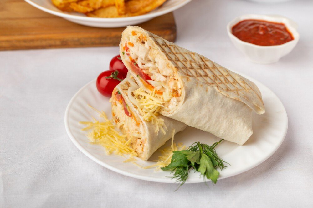 Шаурма свиная с сыром