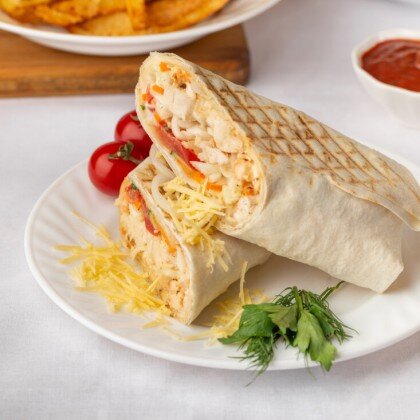 Шаурма свиная с сыром