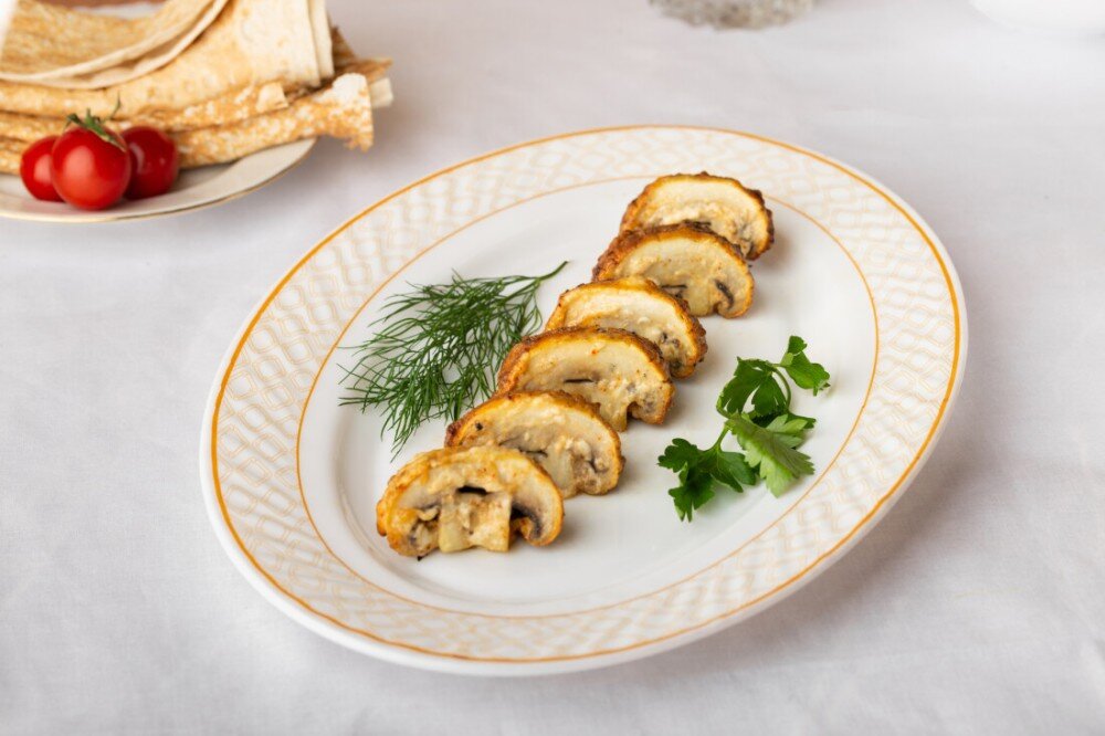 Грибы на мангале