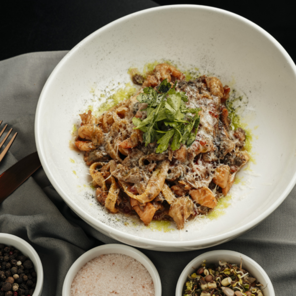 Паста с креветками в  сливочным соусе (330 г)