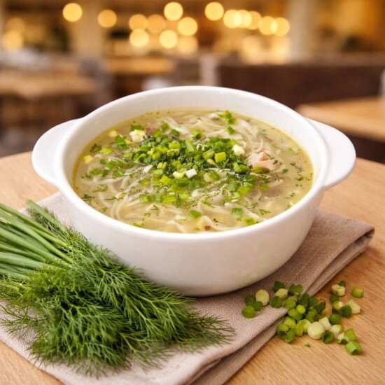 Суп лапша из домашней курочки