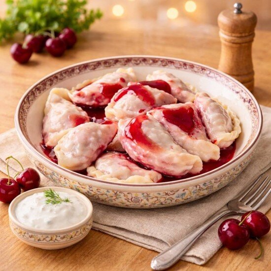 Вареники с вишней