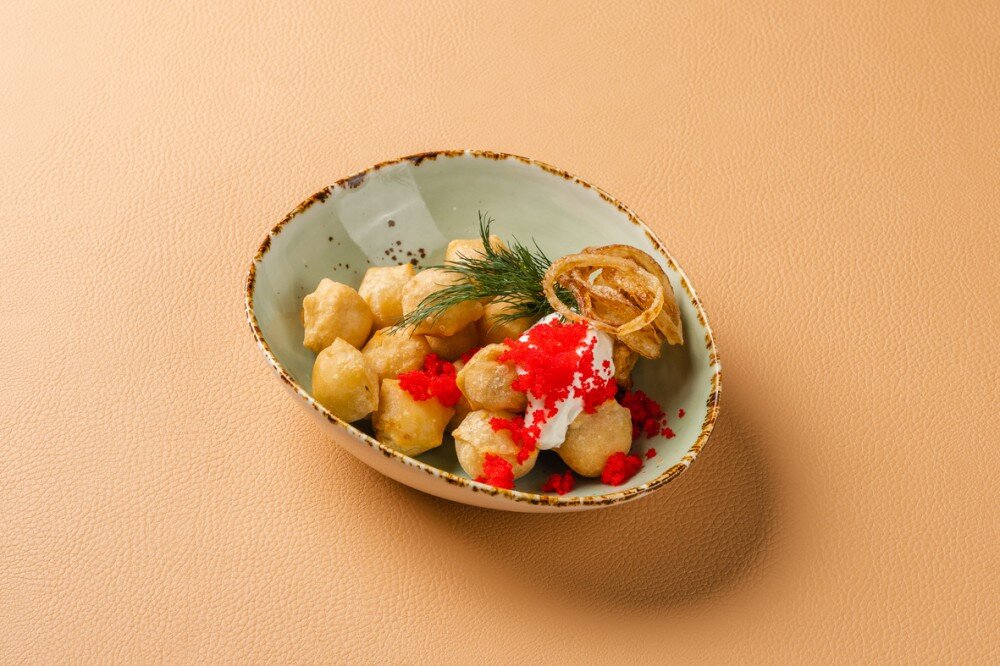 Жареные пельмени с щукой