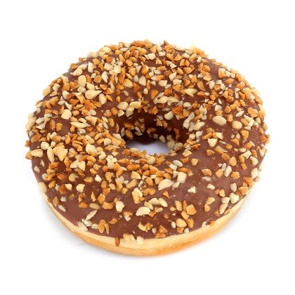 Донат карамельный глазиров.