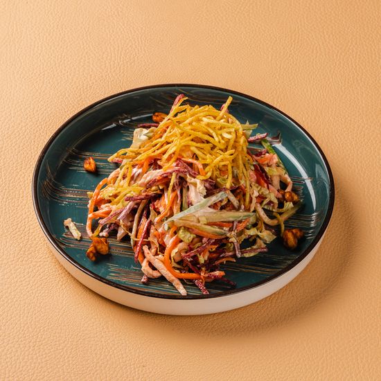 Салат с курицей и корейской морковью