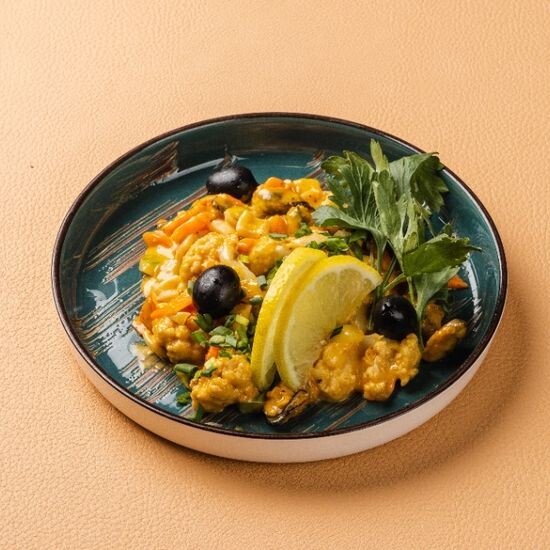 Соте из морепродуктов