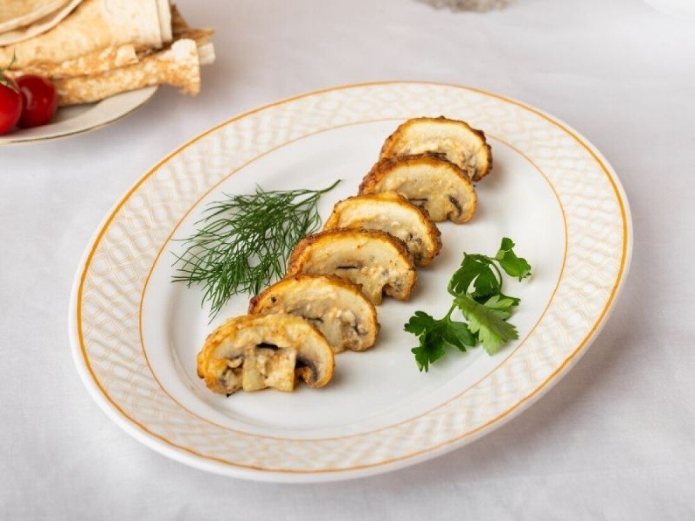 Грибы на мангале