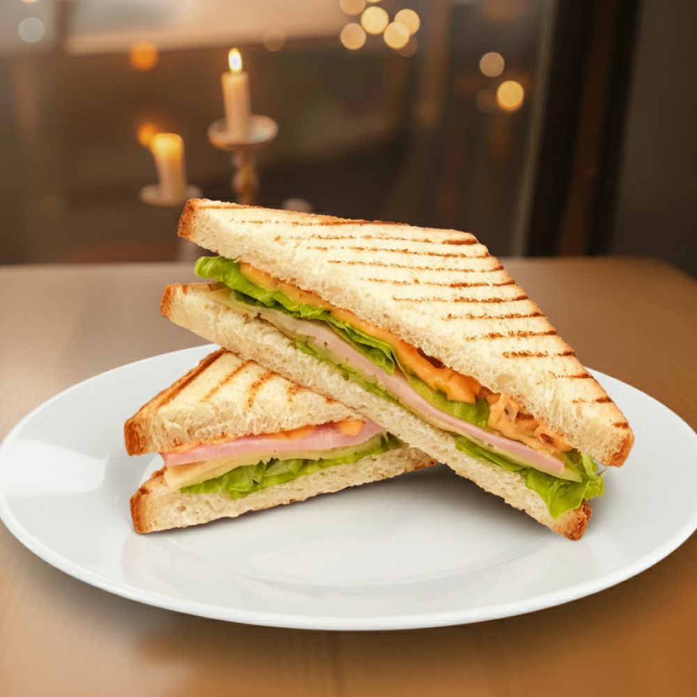 Сендвич с курицей и сыром