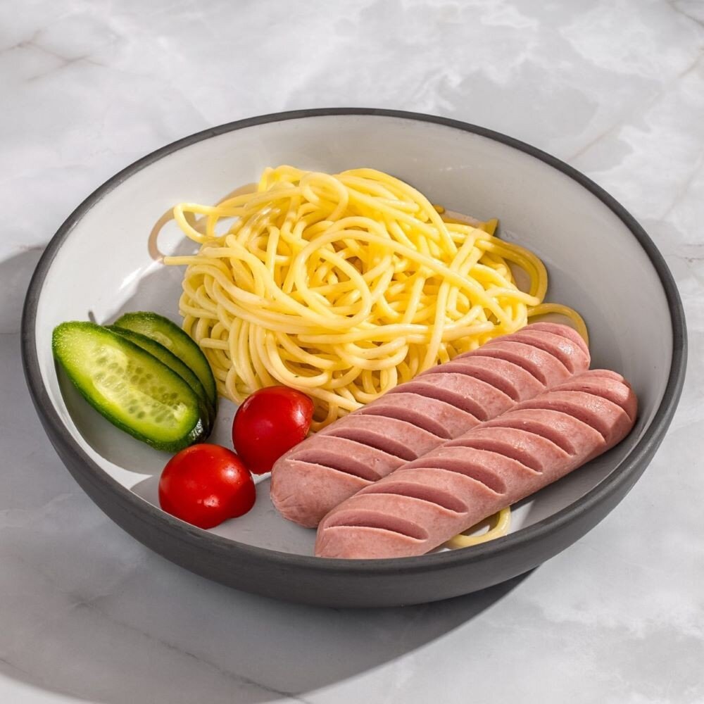 Спагетти с сосиской